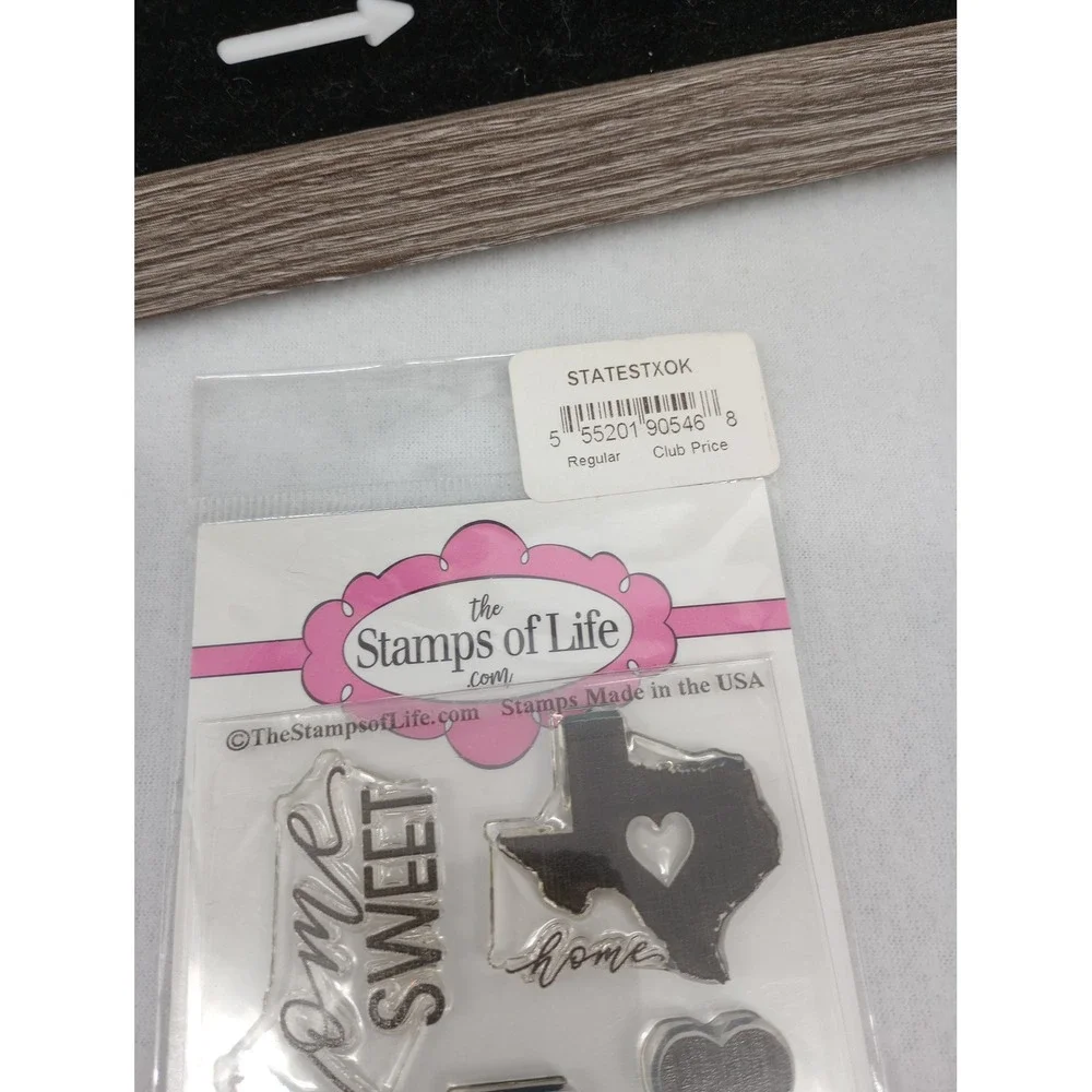 Stamps of Life Clear Stamp Set Clear Texas Home Sweet Home STATESTXOK